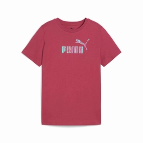 PUMA Big Kids' Girls' Essentials Nature 2.0 Tee Youth girls workout sets, yoga pants girls
