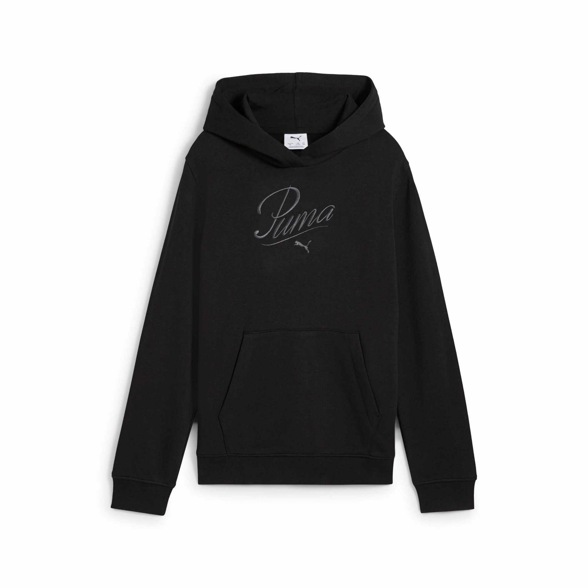 PUMA Big Kids' Girls' Essentials Script Hoodie Girls Seamless Sportswear