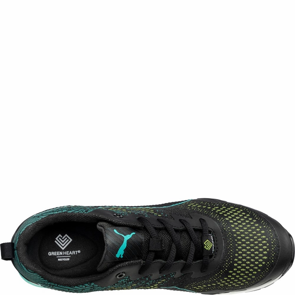 Puma Safety Vivid Green Heart Low Trainer Men's Sports Casual Shoes