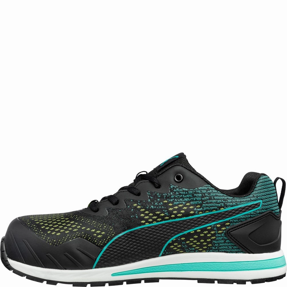 Puma Safety Vivid Green Heart Low Trainer Men's Sports Casual Shoes