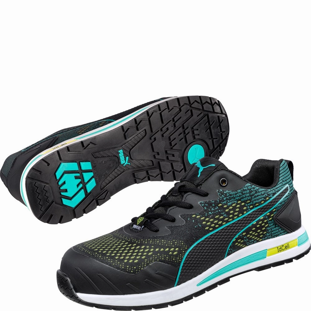 Puma Safety Vivid Green Heart Low Trainer Women's Sneakers Casual Walking Shoes