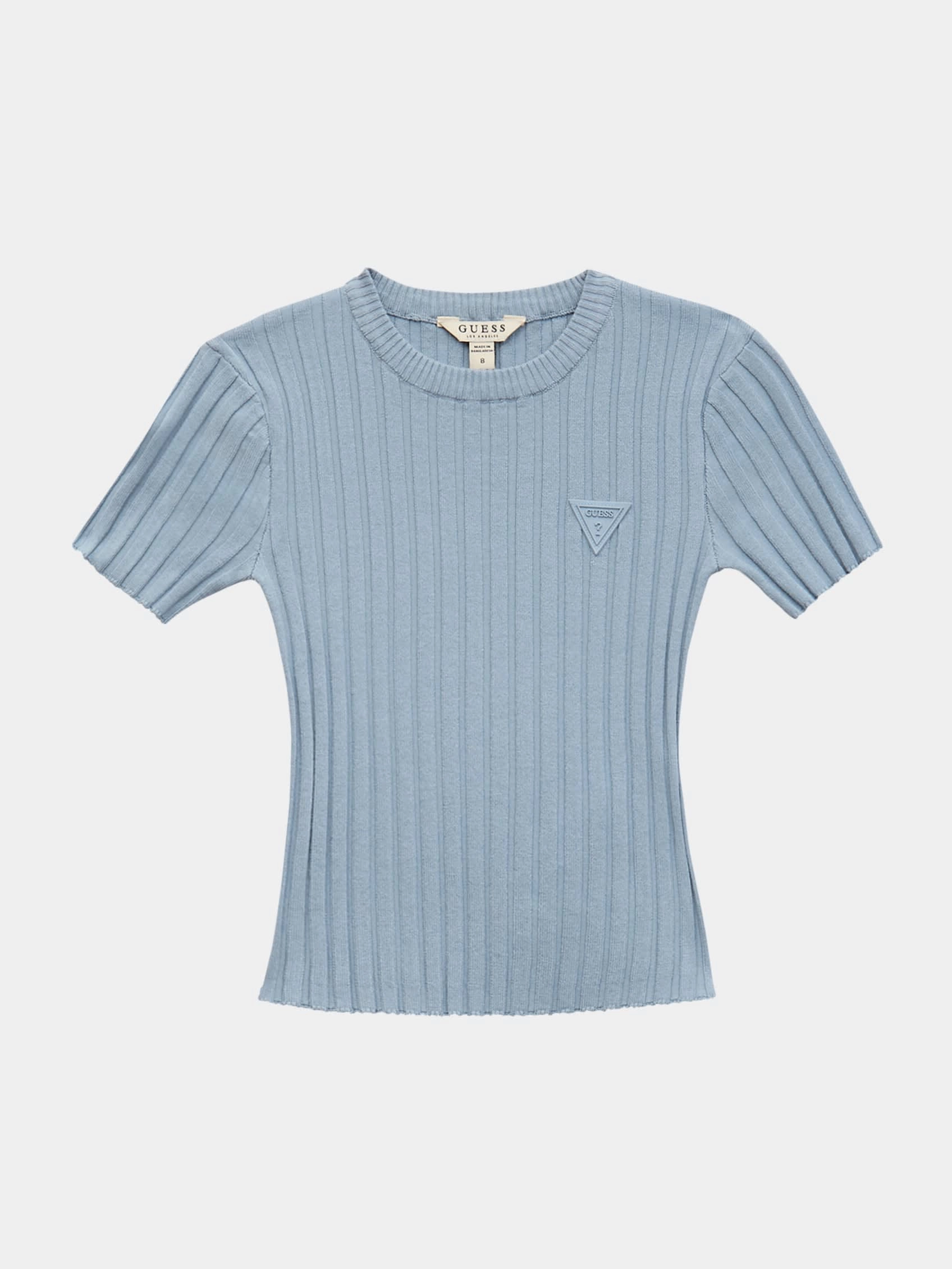 Ribbed Top (7-14) ruffle tops girls, long sleeve tees girls