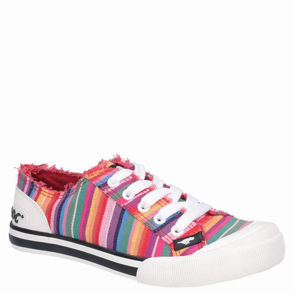 Rocket Dog Jazzin Eden Stripe Beach Shoe Lightweight Running Shoes,Slip On Athletic Shoes,Breathable Workout Shoes