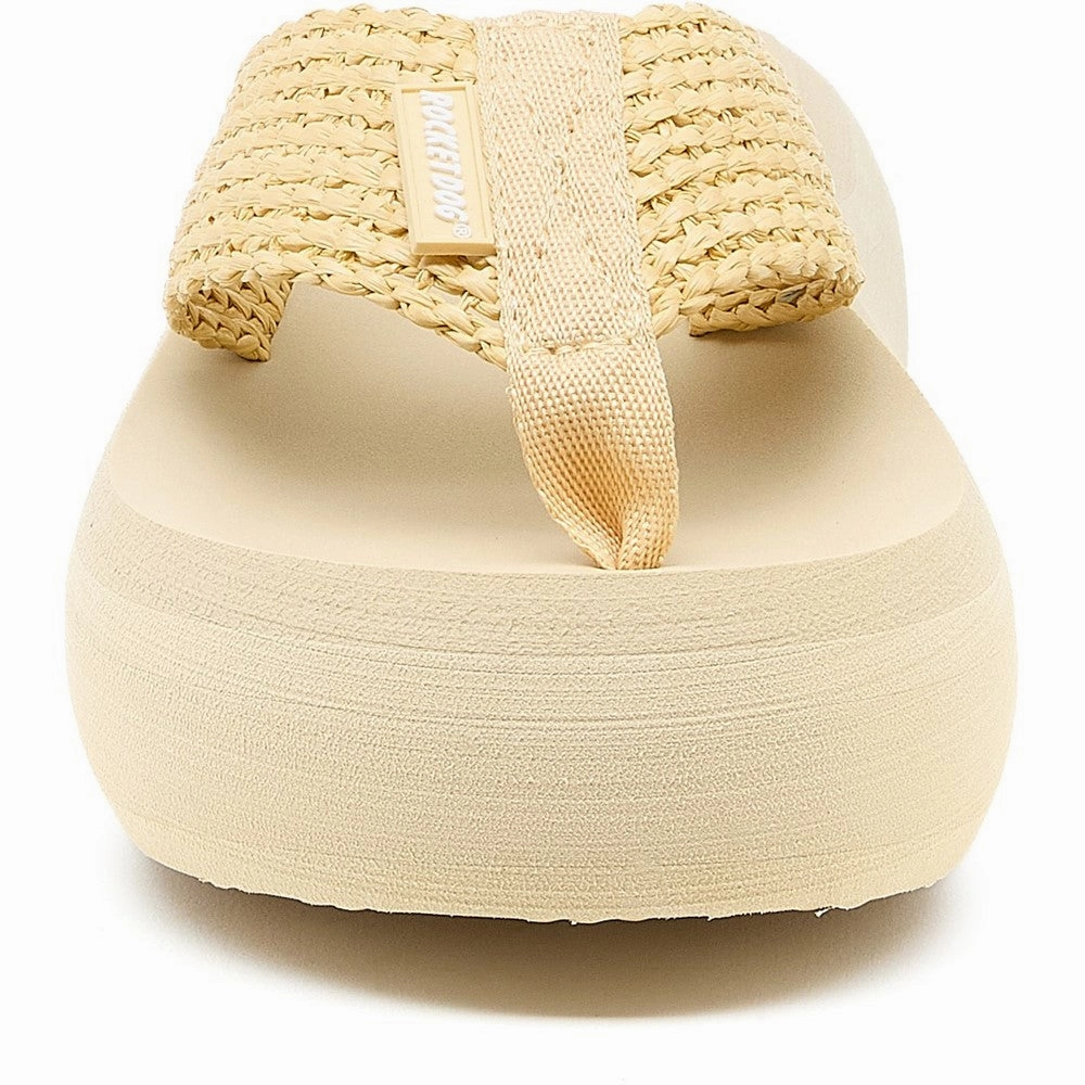 Rocket Dog Sandy Raffia Sandal Women's Sneakers Casual Walking Shoes