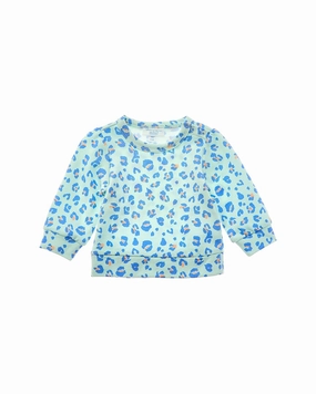 Rockets of Awesome Leopard Play Sweatshirt ruffle tops girls, long sleeve tees girls