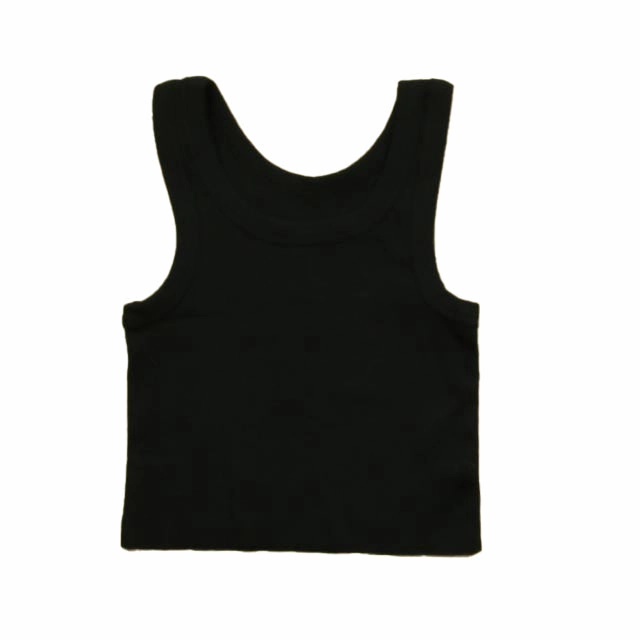 Rowdy Sprout Girls Black Tank Top ruffle tops girls, long sleeve tees girls