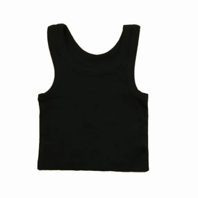 Rowdy Sprout Girls Black Tank Top ruffle tops girls, long sleeve tees girls