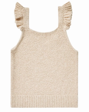 Rylee   Cru Collective Knit Tank ruffle tops girls, long sleeve tees girls