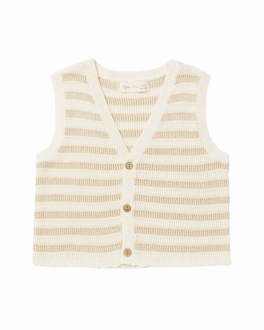 Rylee   Cru Collective Knit Vest Girls Tunic Top