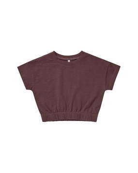 Rylee & Cru Cinched Jersey T-Shirt ruffle tops girls, long sleeve tees girls