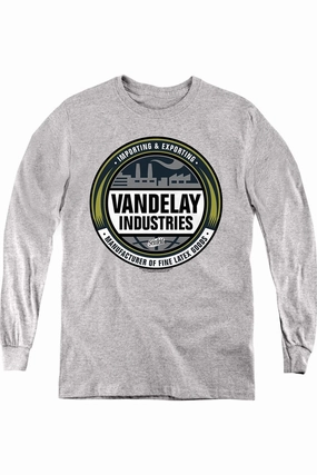 Seinfeld Vendelay Logo Youth Long Sleeve Sweatshirt graphic tees for boys, polo shirts boys