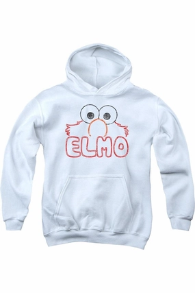 Sesame Street Elmo Letters Youth Pull Over Hoodie graphic tees for boys, polo shirts boys