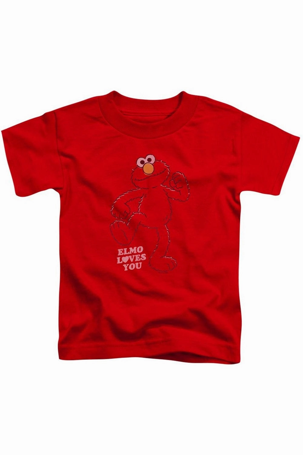 Sesame Street Elmo Loves You Short Sleeve Juvenile Tee / T-Shirt graphic tees for boys, polo shirts boys