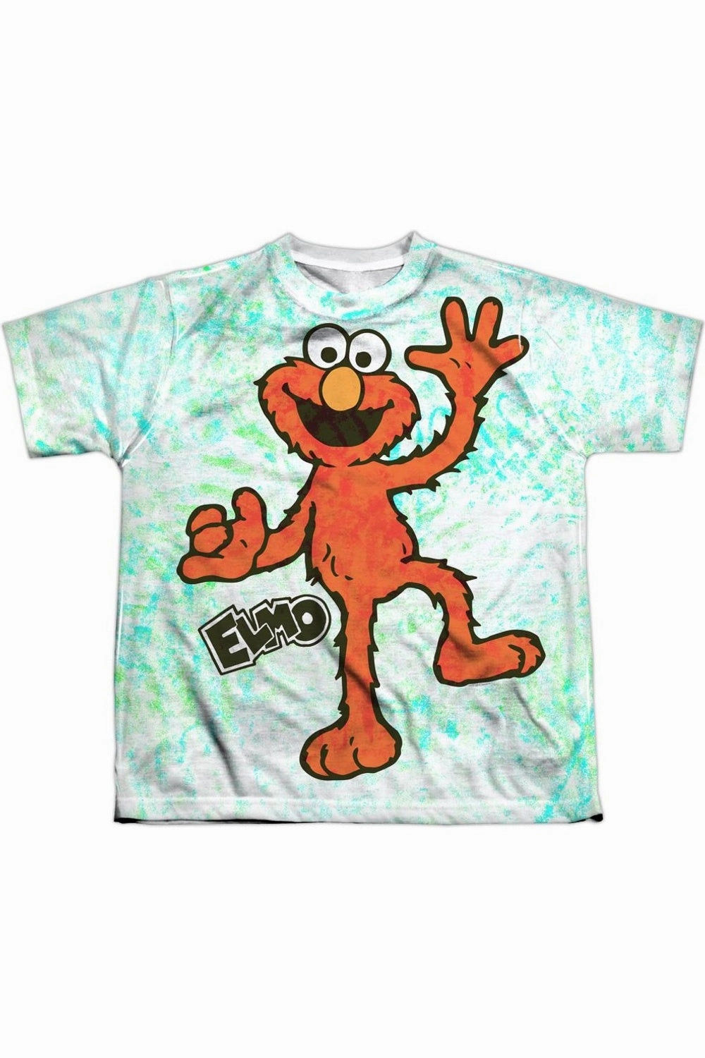 Sesame Street Elmo Scribble Short Sleeve Youth Poly Crew T-Shirt graphic tees for boys, polo shirts boys