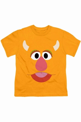 Sesame Street Freddy Face Short Sleeve Youth Tee / T-Shirt graphic tees for boys, polo shirts boys