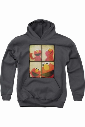 Sesame Street Photo Booth Elmo Youth Pull Over Hoodie graphic tees for boys, polo shirts boys