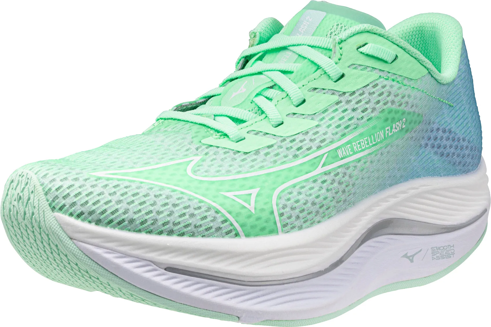 Shoes Mizuno Mizuno Wave Rebellion Flash 2 Womens Running Shoes - Green