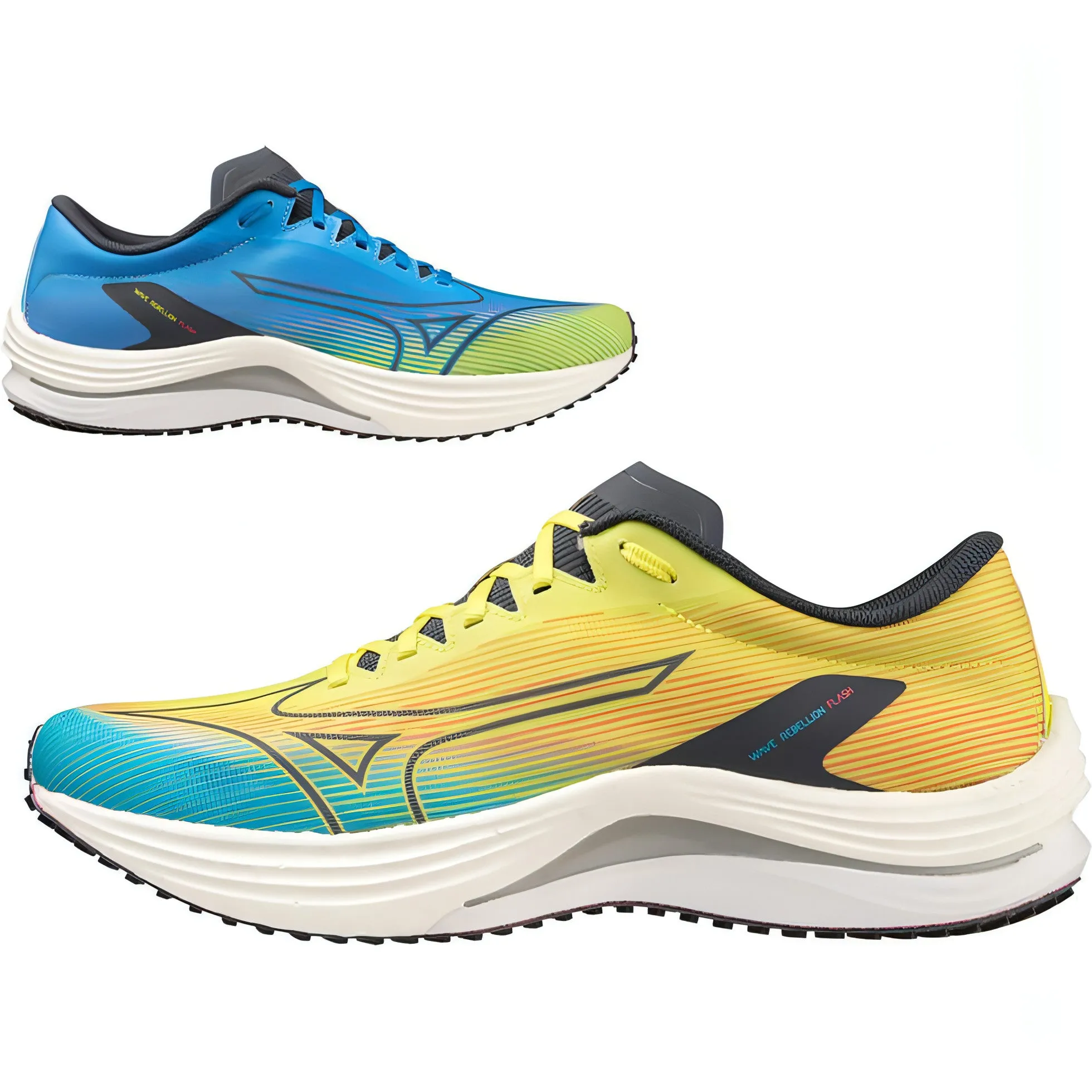 Shoes Mizuno Mizuno Wave Rebellion Flash Mens Running Shoes - Yellow