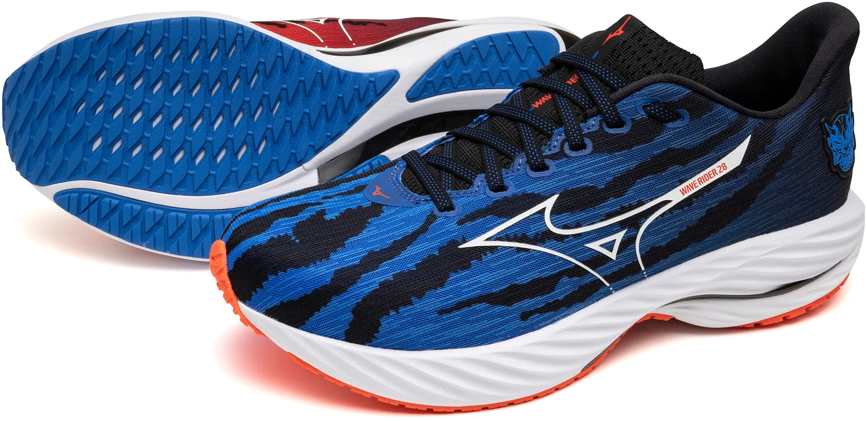 Shoes Mizuno Mizuno Wave Rider 28 Mens Running Shoes - Blue