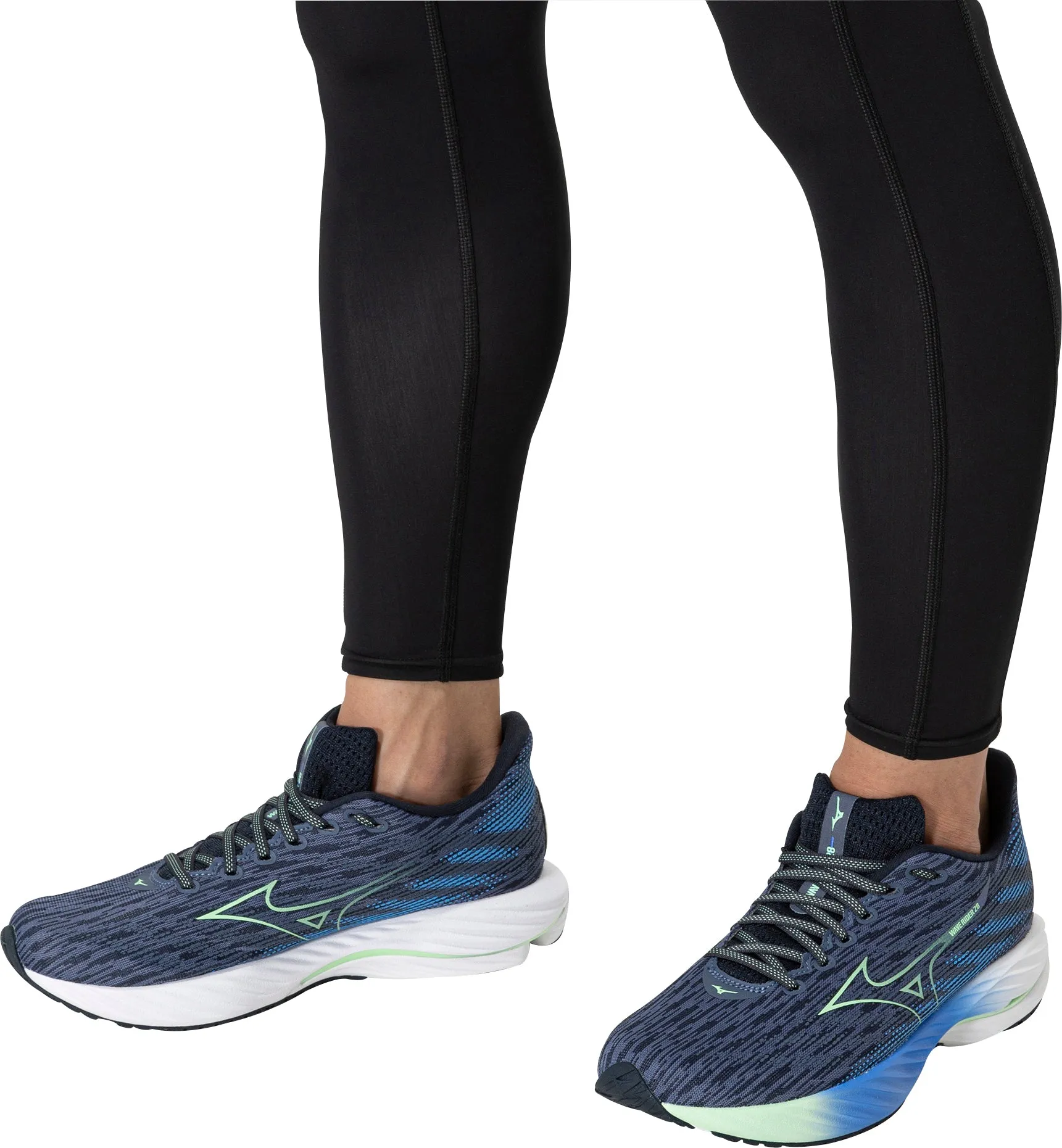 Shoes Mizuno Mizuno Wave Rider 28 Mens Running Shoes - Blue
