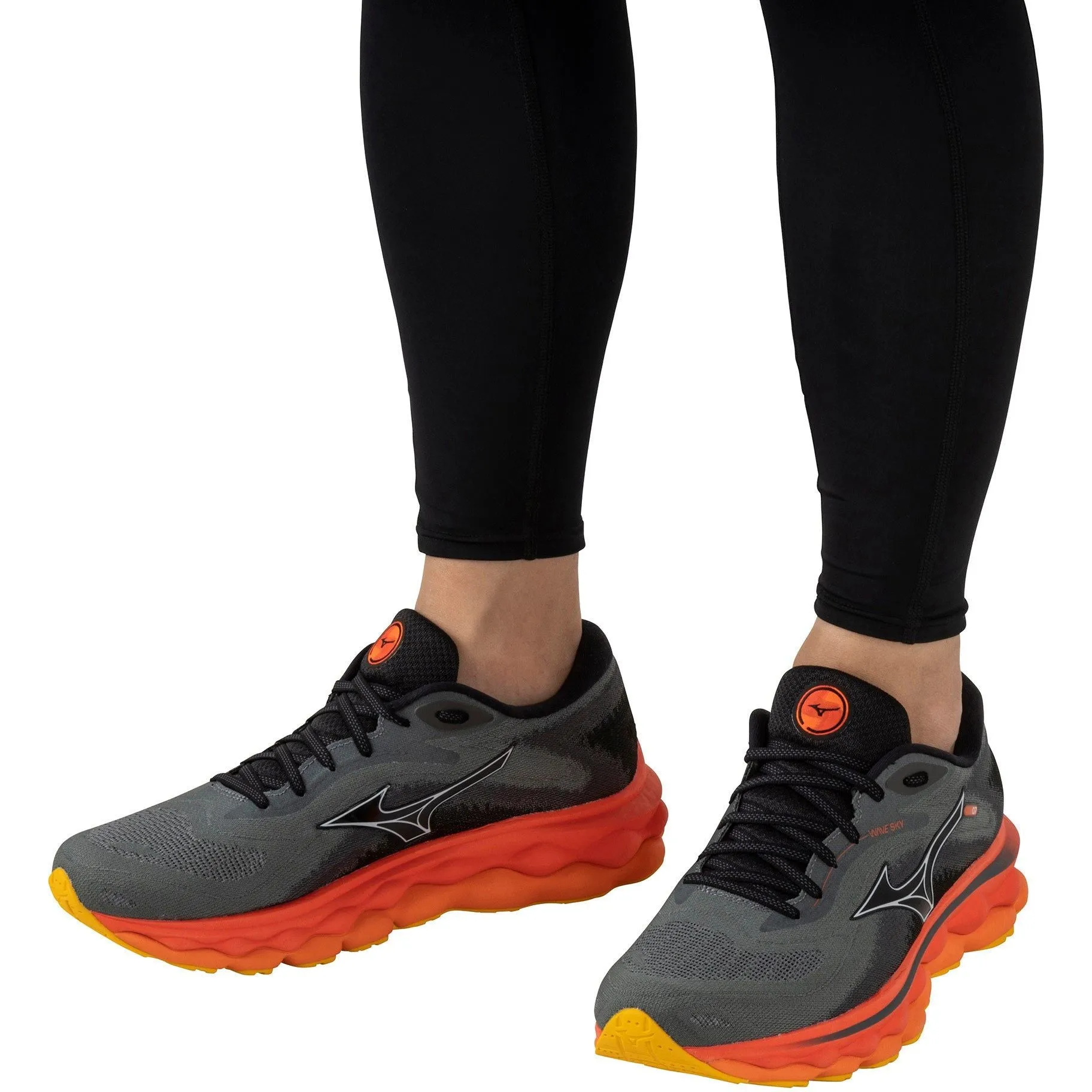 Shoes Mizuno Mizuno Wave Sky 7 Mens Running Shoes - Grey