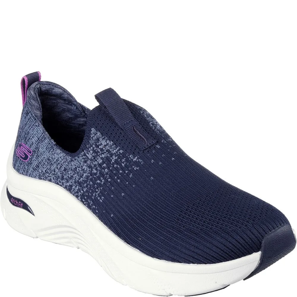Skechers Arch Fit D'Lux Key Journey Shoe Lightweight Running Shoes,Slip On Athletic Shoes,Breathable Workout Shoes
