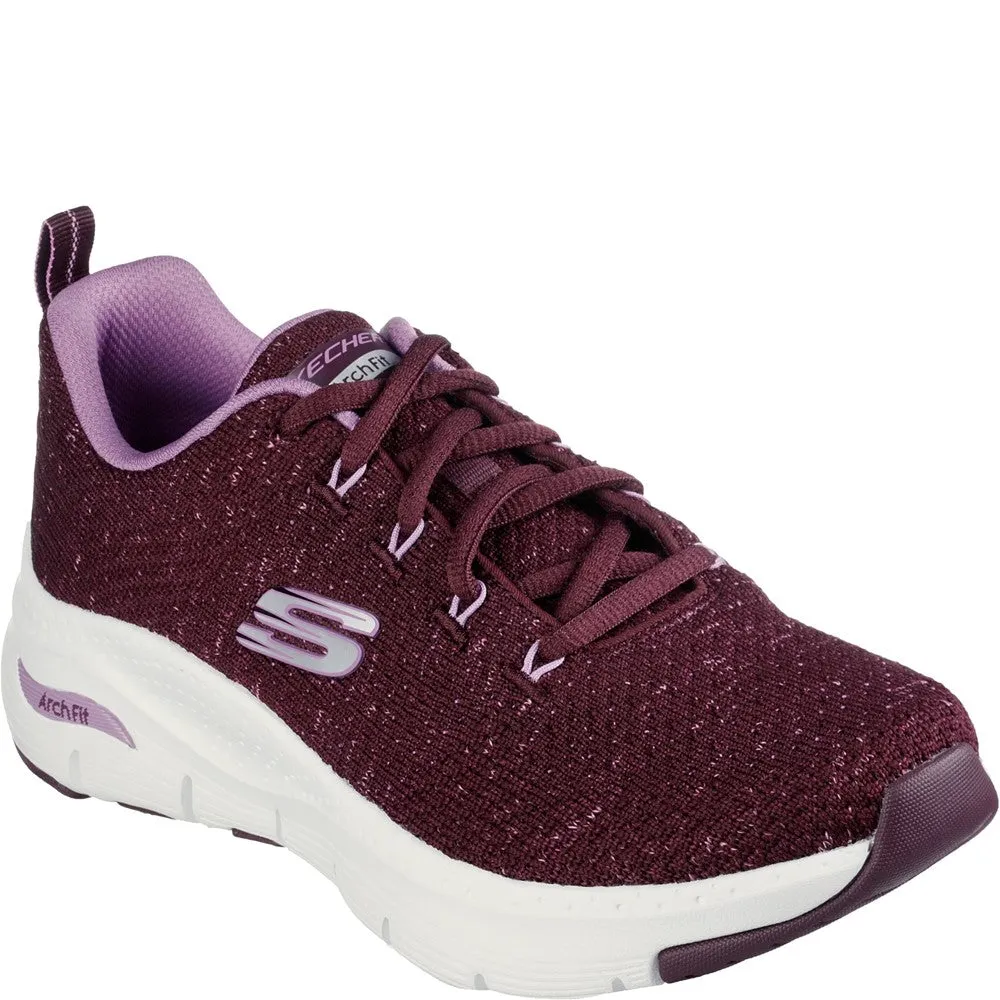 Skechers Arch Fit Glee For All Trainers Lightweight Running Shoes,Slip On Athletic Shoes,Breathable Workout Shoes