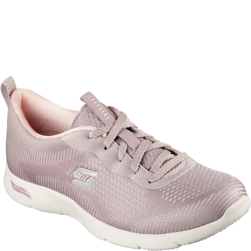 Skechers Arch Fit Refine Classy Doll Trainers Lightweight Running Shoes,Slip On Athletic Shoes,Breathable Workout Shoes