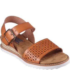 Skechers BOBS Desert Kiss - Sunny Flair Sandal Lightweight Running Shoes,Slip On Athletic Shoes,Breathable Workout Shoes