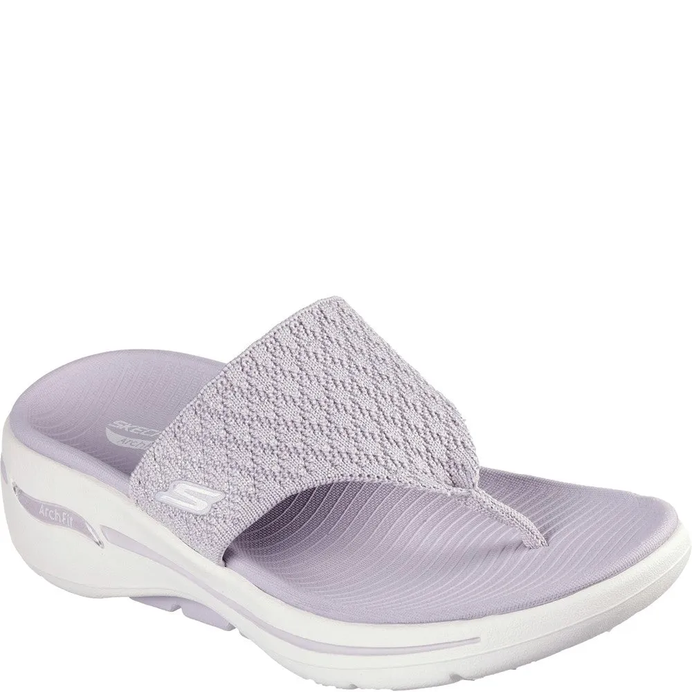 Skechers Go Walk Arch Fit Sandal Spellbound Sandal Lightweight Running Shoes,Slip On Athletic Shoes,Breathable Workout Shoes