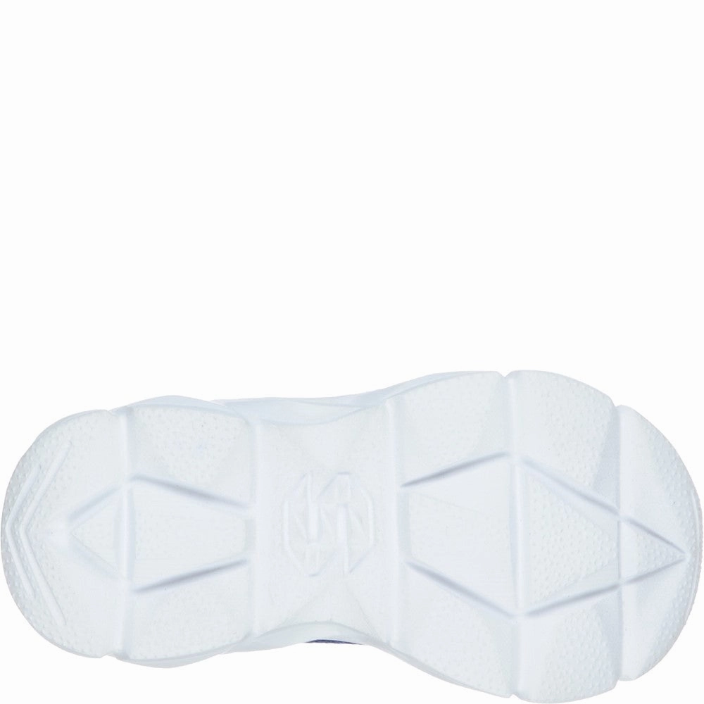Skechers Advance-Intergrid Touch Fastening Strap Trainer with Two Layer Mesh Upper Boys SneakersBoys Running Shoes