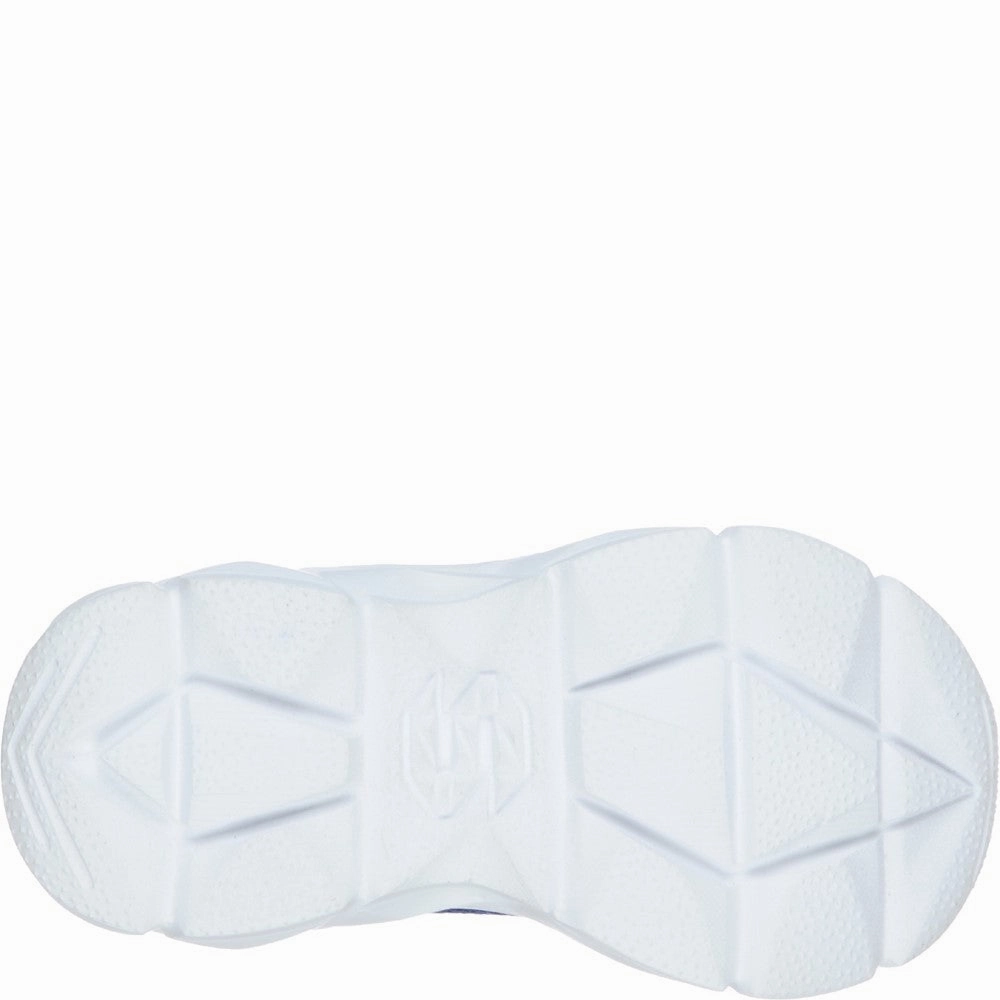 Skechers Advance-Intergrid Touch Fastening Strap Trainer with Two Layer Mesh Upper Boys SneakersBoys Running Shoes