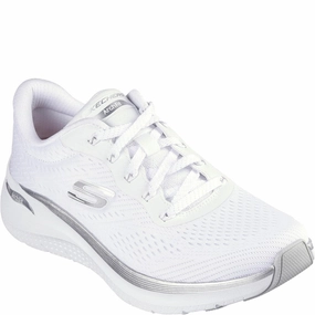 Skechers Arch Fit 2.0 Glow The Distance Shoe Lightweight Running Shoes,Slip On Athletic Shoes,Breathable Workout Shoes