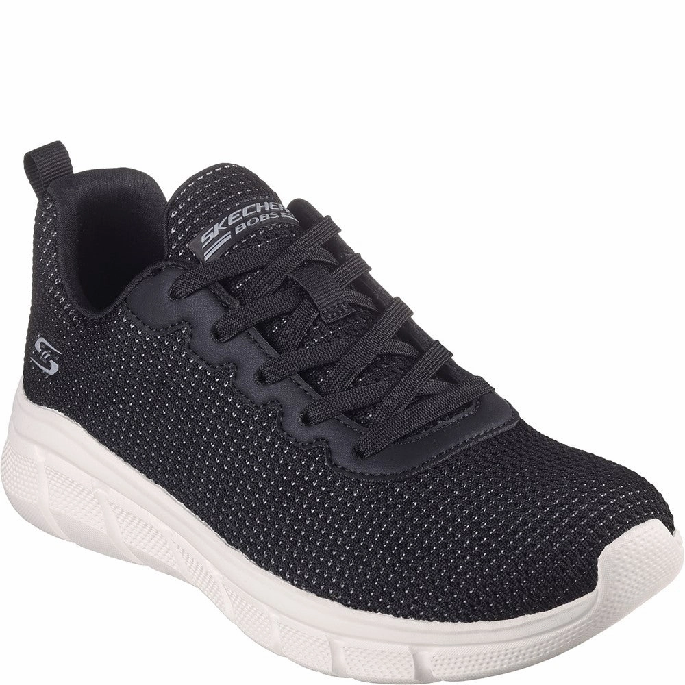 Skechers Bobs Sport B Flex - Visionary Essence Trainer Lightweight Running Shoes,Slip On Athletic Shoes,Breathable Workout Shoes