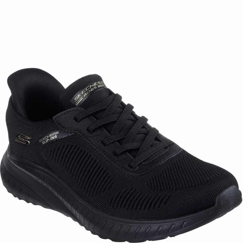 Skechers BOBS Sport Squad Chaos Trainers Lightweight Running Shoes,Slip On Athletic Shoes,Breathable Workout Shoes