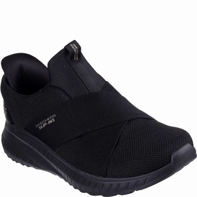 Skechers Bobs Squad Chaos Your Moment Shoes Lightweight Running Shoes,Slip On Athletic Shoes,Breathable Workout Shoes