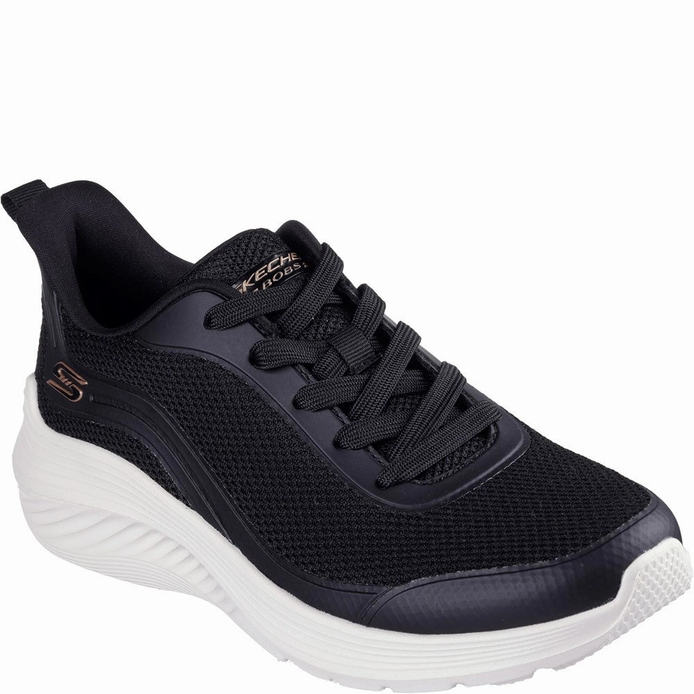 Skechers Bobs Squad Waves Still Wading Trainers Lightweight Running Shoes,Slip On Athletic Shoes,Breathable Workout Shoes
