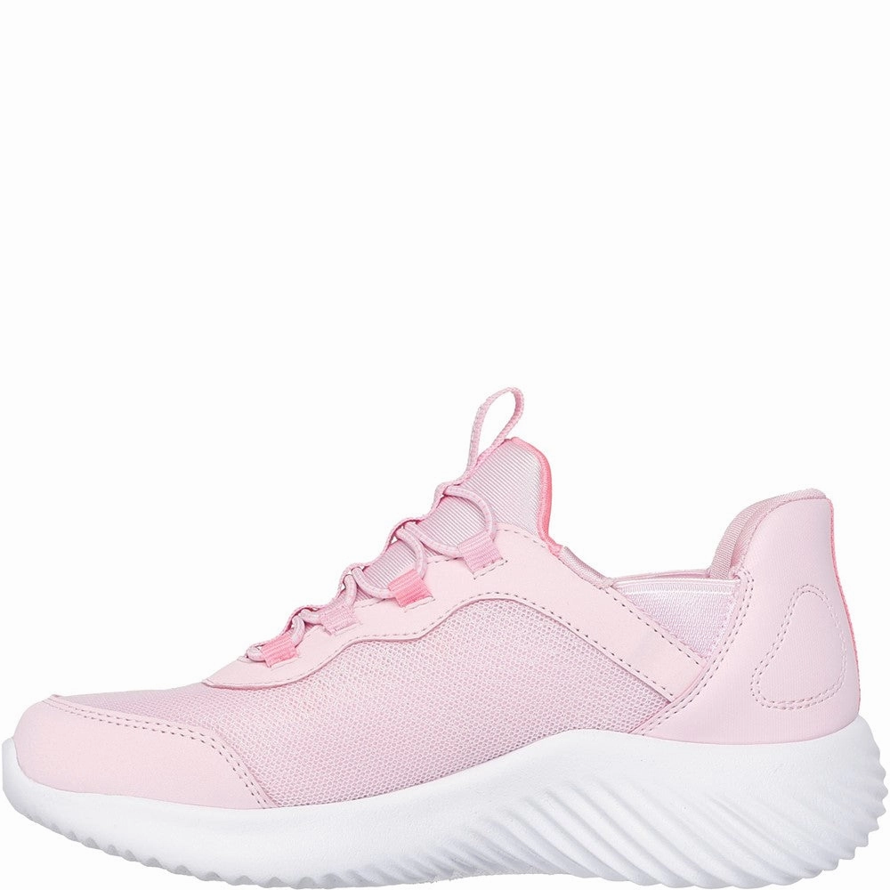 Skechers Bounder Simple Cute Trainer Girls Sneakers Girls Running Shoes