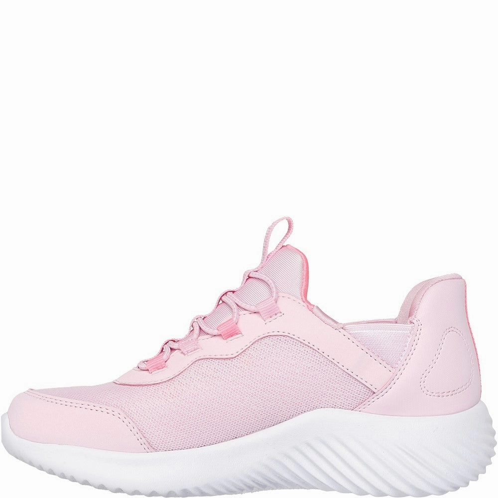 Skechers Bounder Simple Cute Trainer Girls Sneakers Girls Running Shoes