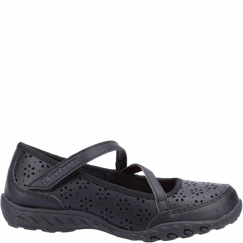 Skechers Breathe-Easy Playground Poppies School Shoes Girls Sneakers Girls Running Shoes