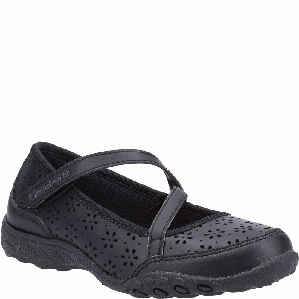 Skechers Breathe-Easy Playground Poppies School Shoes Kids Tennis Shoes,Toddler Athletic Shoes,Youth Casual Shoes