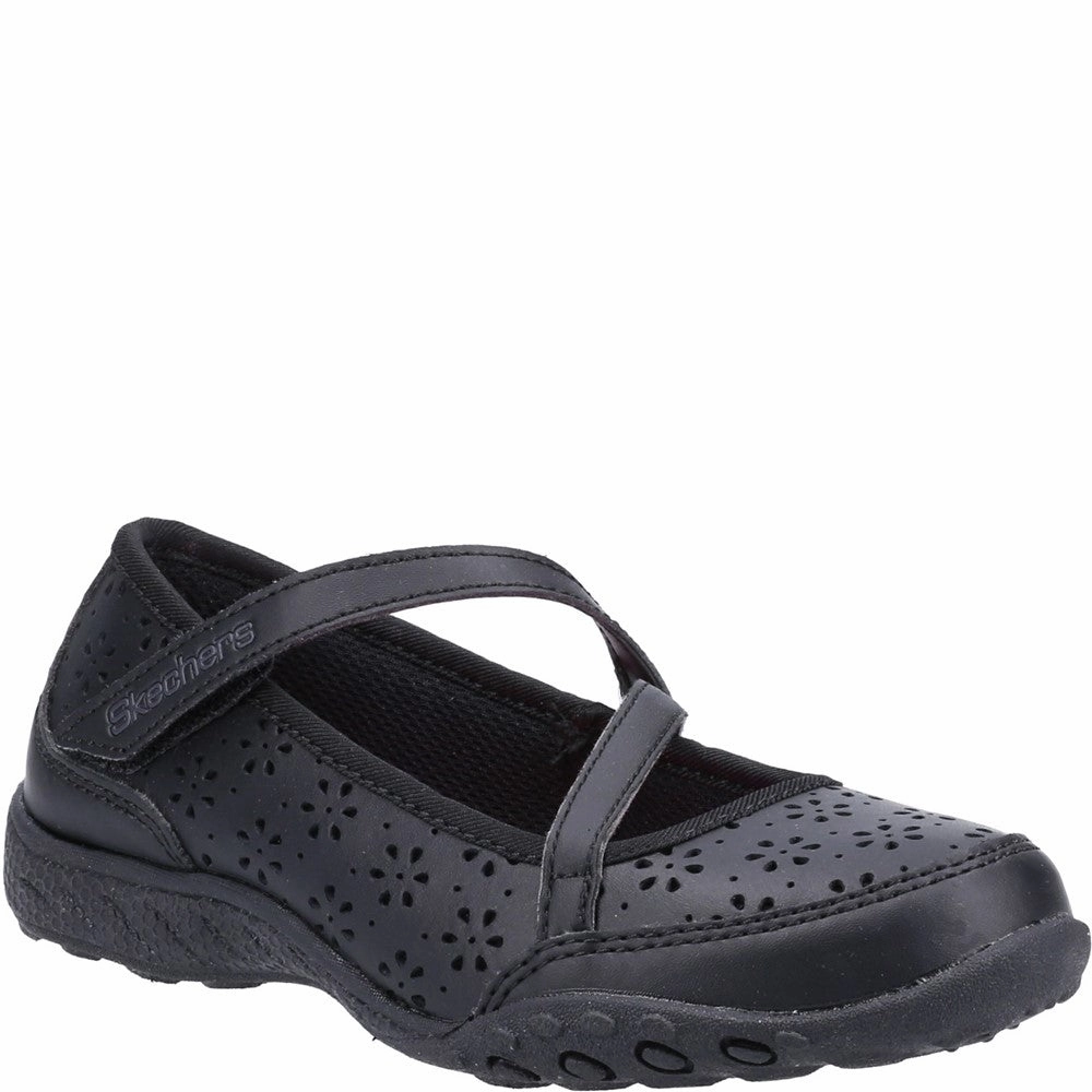 Skechers Breathe-Easy Playground Poppies School Shoes Kids Tennis Shoes,Toddler Athletic Shoes,Youth Casual Shoes