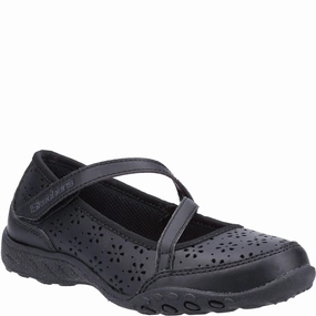 Skechers Breathe-Easy Playground Poppies School Shoes Kids Tennis Shoes,Toddler Athletic Shoes,Youth Casual Shoes