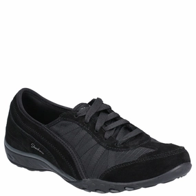 Skechers Breathe-Easy-Weekend Wishes Suede & Mesh Lace Up Trainer Lightweight Running Shoes,Slip On Athletic Shoes,Breathable Workout Shoes