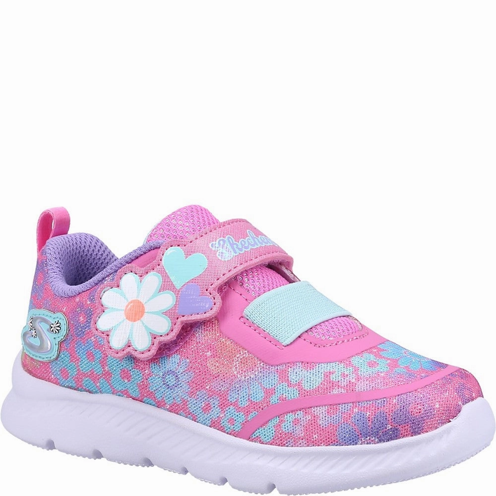 Skechers Comfy Flex 2.0 Dancing Daisys Trainers Kids Tennis Shoes,Toddler Athletic Shoes,Youth Casual Shoes