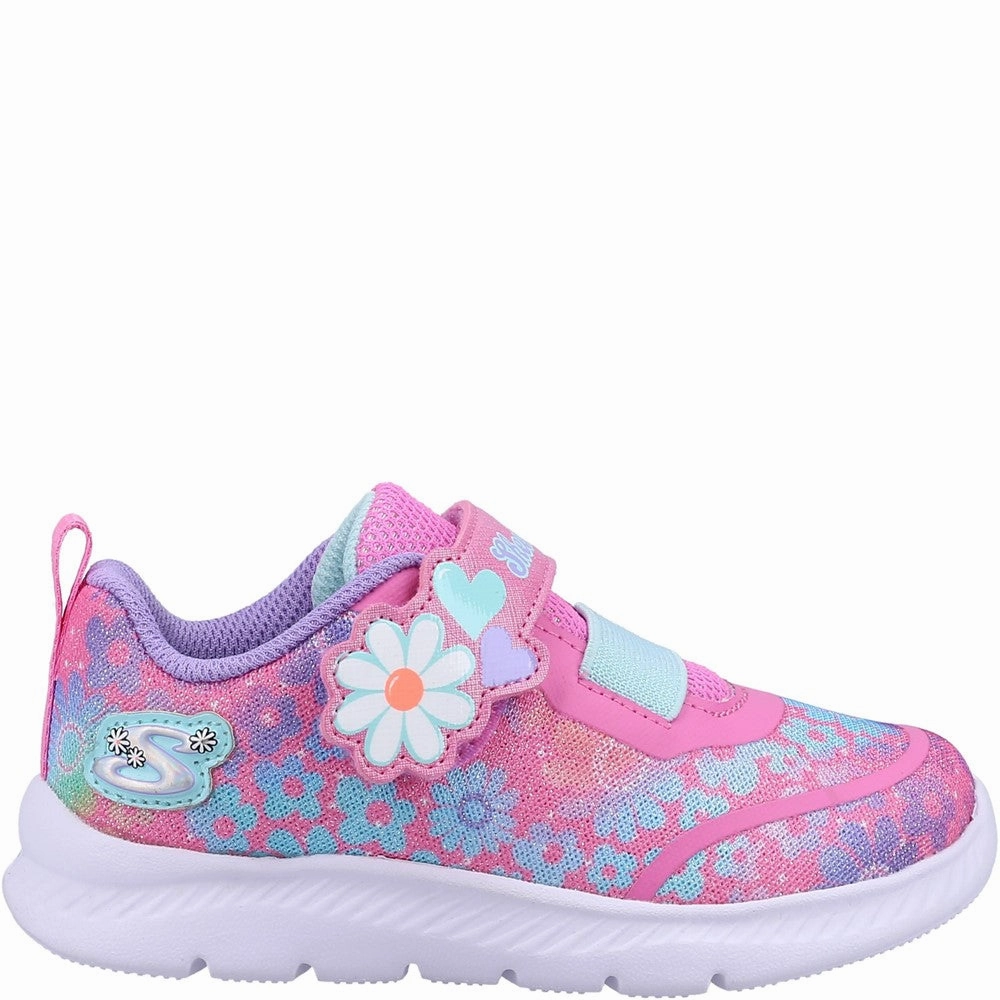Skechers Comfy Flex 2.0 Dancing Daisys Trainers Girls Sneakers Girls Running Shoes