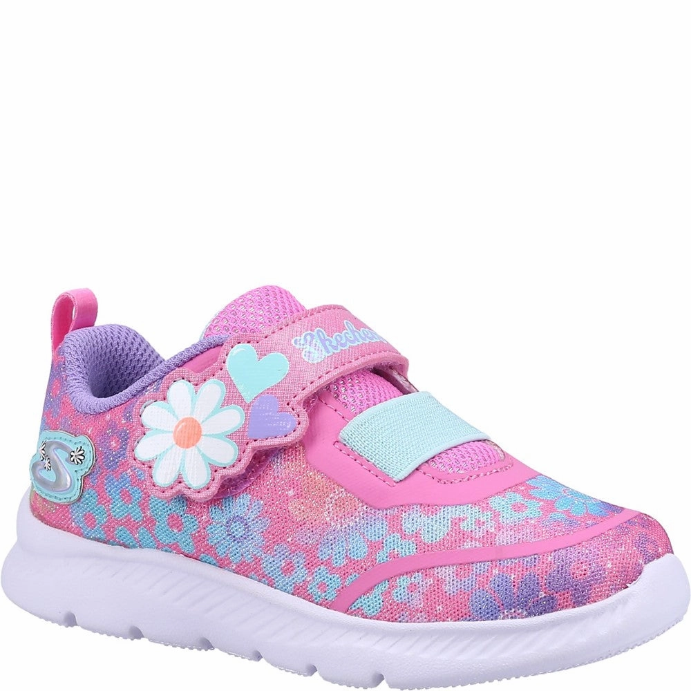 Skechers Comfy Flex 2.0 Dancing Daisys Trainers Kids Tennis Shoes,Toddler Athletic Shoes,Youth Casual Shoes