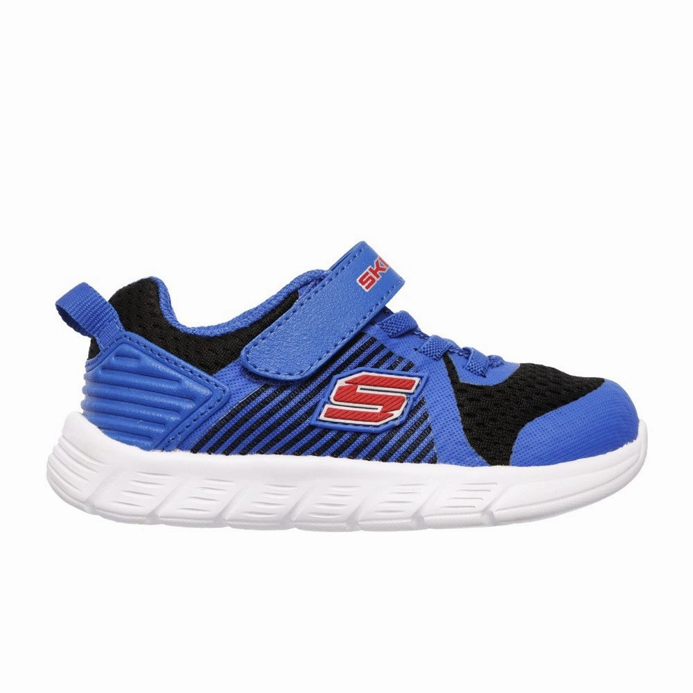 Skechers Comfy Flex Hyper Stride Touch Fastening Trainer Boys SneakersBoys Running Shoes
