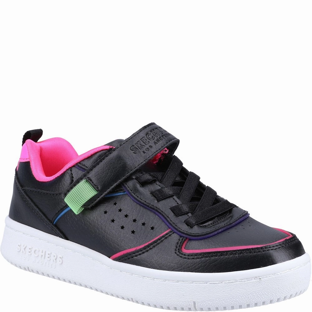 Skechers Court Squad Color Remix Trainers Kids Tennis Shoes,Toddler Athletic Shoes,Youth Casual Shoes