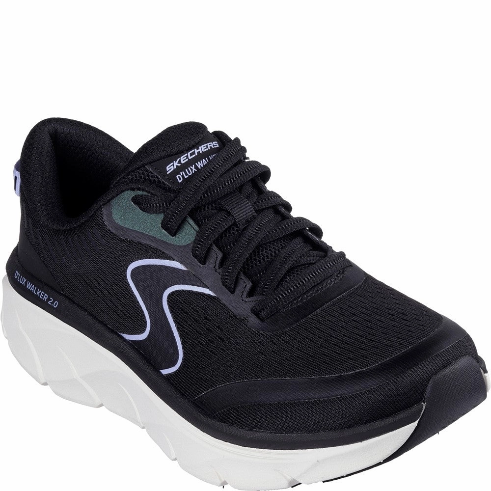 Skechers D'Lux Walker 2.0 Active Pace Trainer Lightweight Running Shoes,Slip On Athletic Shoes,Breathable Workout Shoes